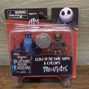 Nightmare Before Christmas Minimates TRU Wave 5 Glow-in-the-Dark Santa & Cyclops